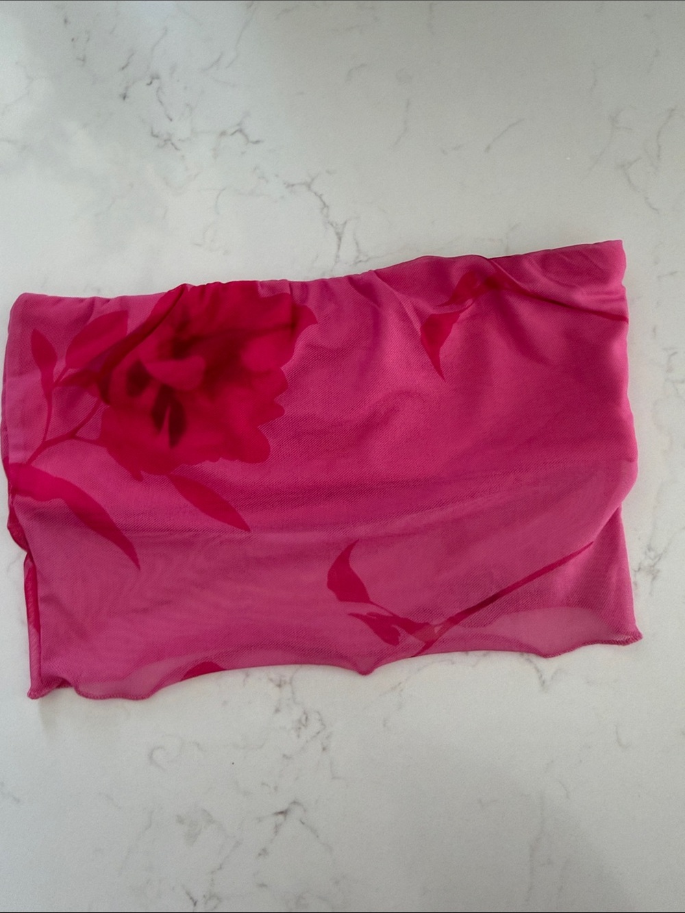 Princess Polly Hot Pink Bandeau Top